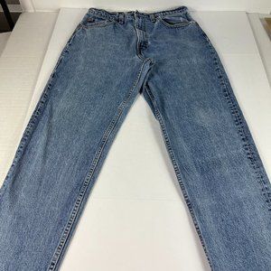 VTG 90s Levi's Jean Men 30x30* 550 Relaxed Blue Faded Denim Orange Tab Tag 33x31